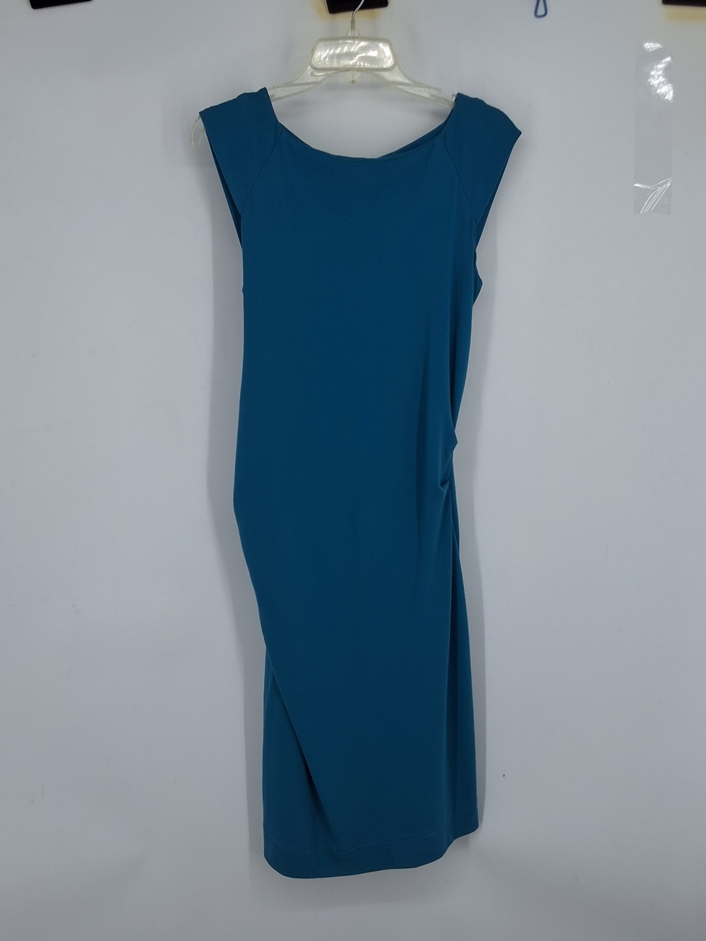 Diane Von Furstenberg Teal Sleeveless Midi Dress